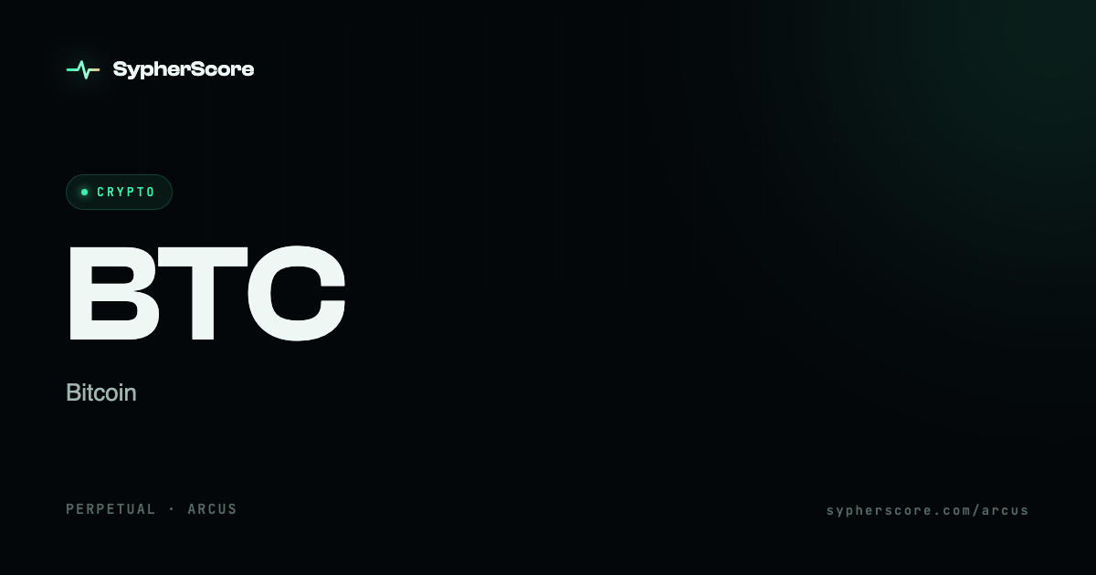 BTC perpetual on Arcus: price, OI, funding